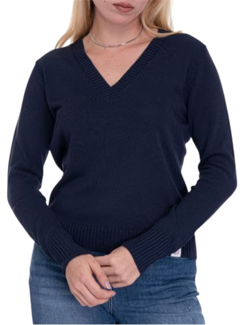 Maglia donna blu in cotone Peuterey | JANVI215