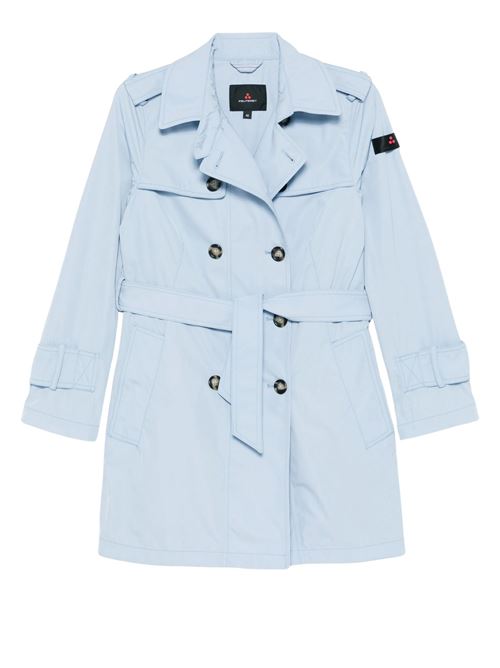 Trench donna celeste in taffetà Peuterey | KNUDETJ289