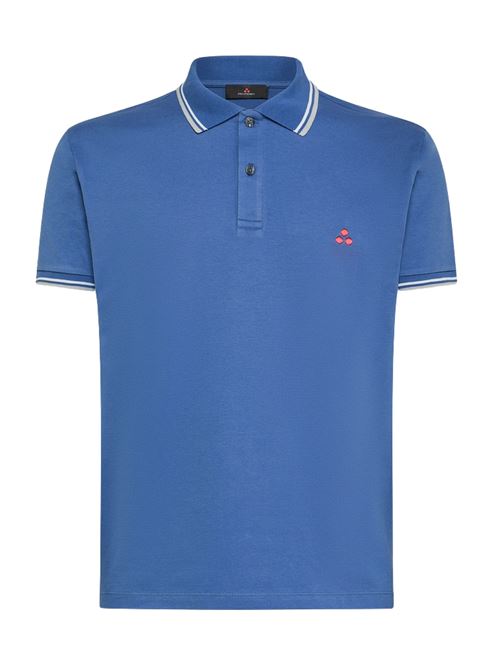 Polo azzurra in cotone Peuterey | NEWMEDINILLASTR197