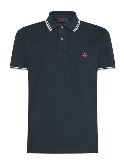Polo blu in cotone Peuterey | NEWMEDINILLASTR215