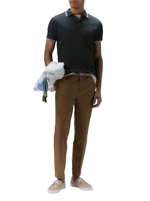 Polo blu in cotone Peuterey | NEWMEDINILLASTR215