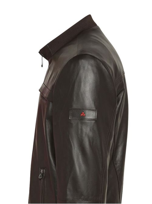 Giubetto uomo nero in pelle Peuterey | SANDSLTHPE07961