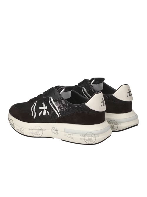 Sneaker donna antracite in pelle Premiata | CASSIE7386