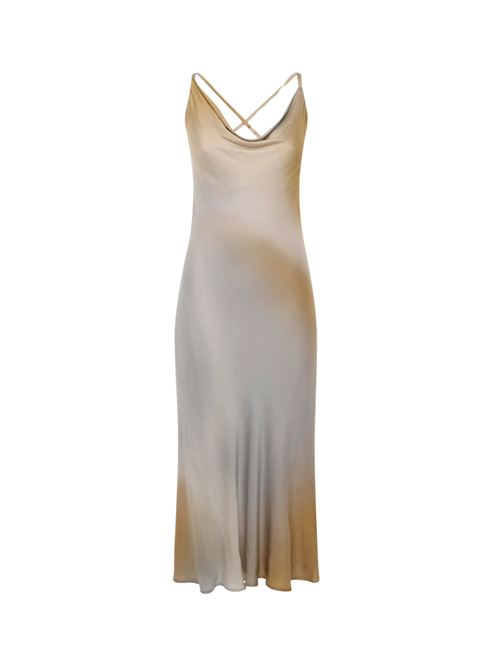Abito donna tortora in viscosa Shiki | ALANU