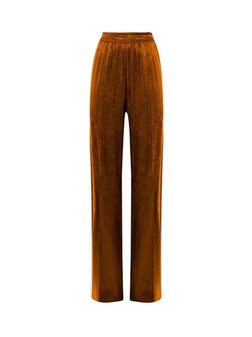 Pantalone donna rame in jacquard Shiki | PATEL371