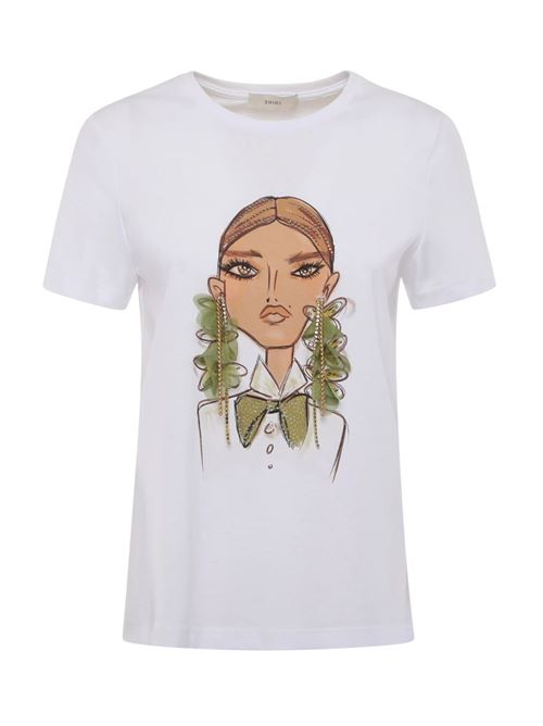 T-shirt donna bianca in cotone Shiki | YOSEPHU