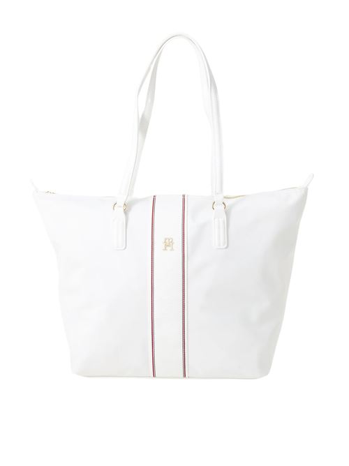 Borsa bianca in tela Tommy Hilfiger | Borse | AW0AW17205YBL