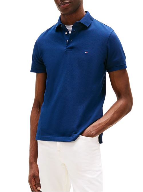Polo uomo blu in cotone Tommy Hilfiger | Polo | MW0MW17771DAF