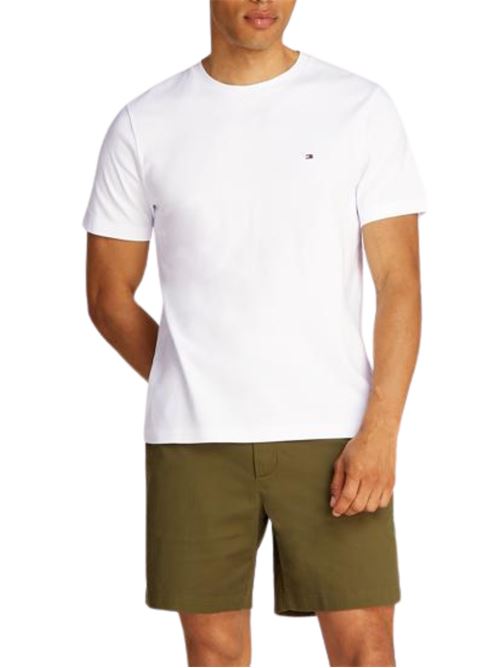 T-shirt uomo bianca in cotone Tommy Hilfiger | T-shirt | MW0MW37508YBR