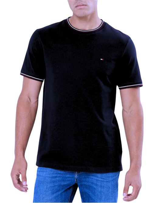 T-shirt con bordi tricolore Tommy Hilfiger Tommy Hilfiger | T-shirt | MW0MW38630BDS