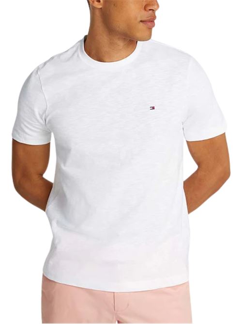 T-shirt uomo bianca in cotone Tommy Hilfiger | T-shirt | MW0MW38639YBR