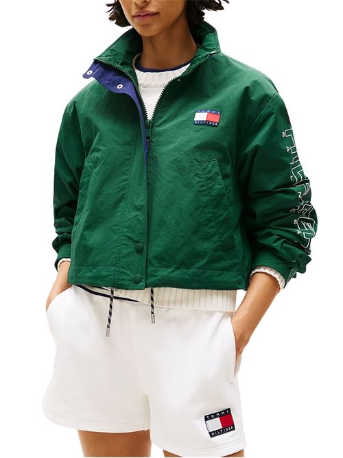 Giubetto sfoderato verde in nylon Tommy Hilfiger | Capispalla | WW0WW45934L6K