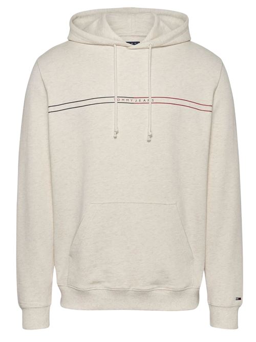 Felpa beige in cotone Tommy Jeans | Felpe | DM0DM20847AE3