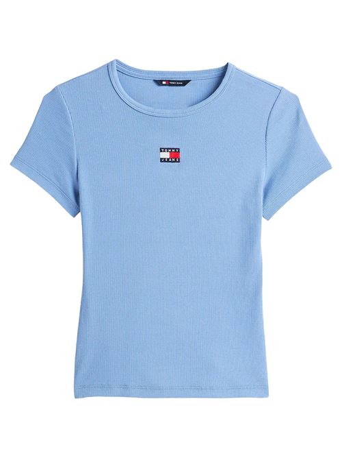 T-shirt donna celeste in cotone Tommy Jeans | T-shirt | DW0DW17881DY6