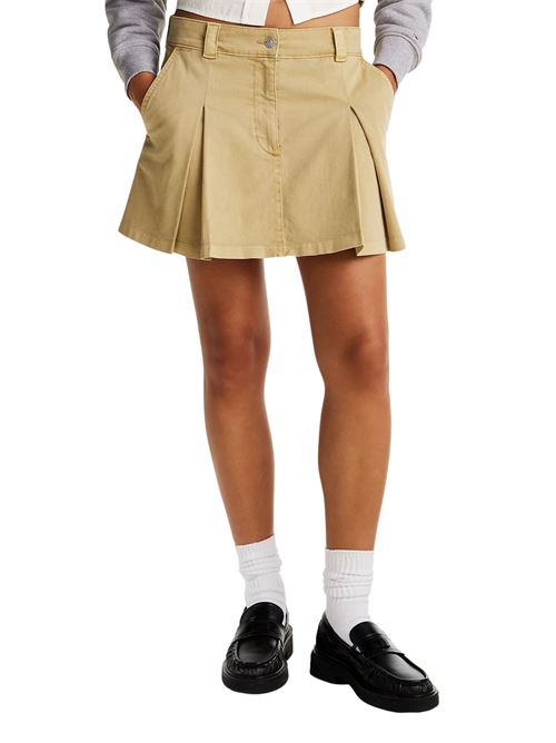Mini gonna beige in denim Tommy Jeans | Gonne | DW0DW19366ACT