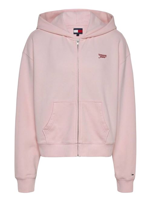 Felpa rosa in cotone Tommy Jeans | Felpe | DW0DW20303TH3