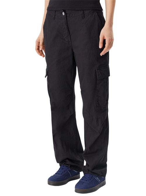 Pantalone cargo nero in cotone Tommy Jeans | Pantaloni | DW0DW20350BDS