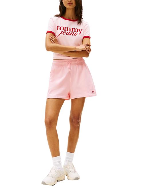 Shorts rosa in cotone Tommy Jeans | Pantaloni | DW0DW20353TH3