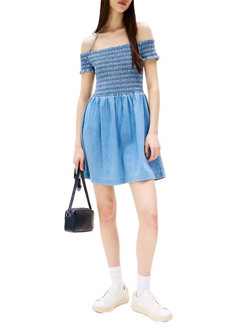 Abitino in denim di cotone Tommy Jeans | Abiti | DW0DW206771A4
