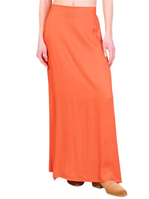 Gonna arancione in viscosa WU'SIDE | 255054