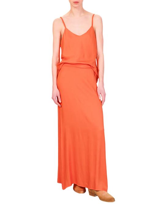 Gonna arancione in viscosa WU'SIDE | 255054
