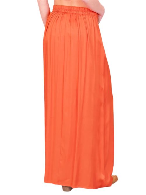 Gonna arancione in viscosa WU'SIDE | 255054