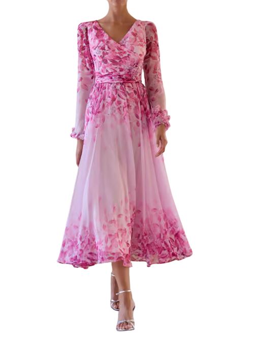 Abito midi Carla Ruiz | Abiti | 52707ROSA