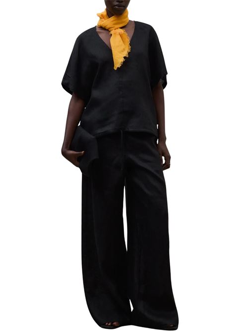 Blusa Dora in lino scollo a v Ecoalf | DORA319