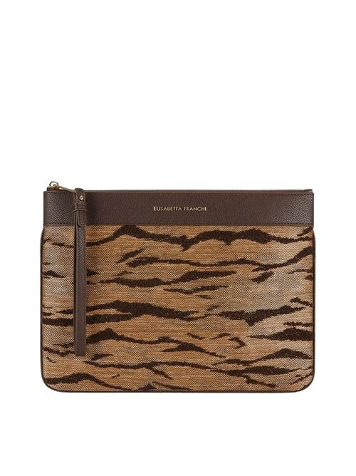 Borsa pochette con stampa Elisabetta Franchi | Borse | BS12A62E2470