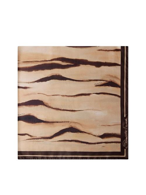 Foulard in seta con stampa Elisabetta Franchi | Foulard | FO26L62E2470
