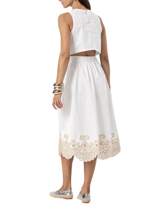 Abito midi in popeline di cotone Fracomina | D2004W400E5M51