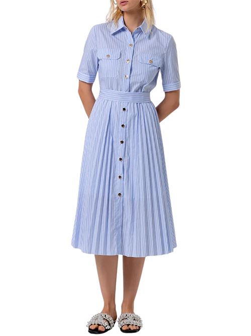 Abito plissè midi con cintura Fracomina | D4003W697N8I24