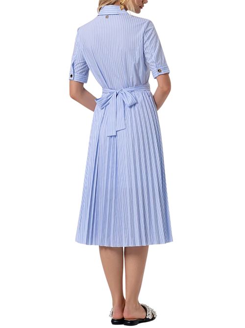 Abito plissè midi con cintura Fracomina | D4003W697N8I24