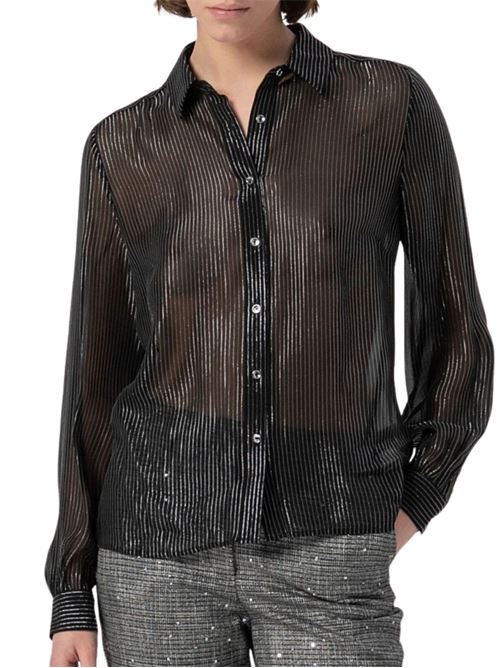 Camicia regular in tessuto spalmato Fracomina | T6006W412Y7053