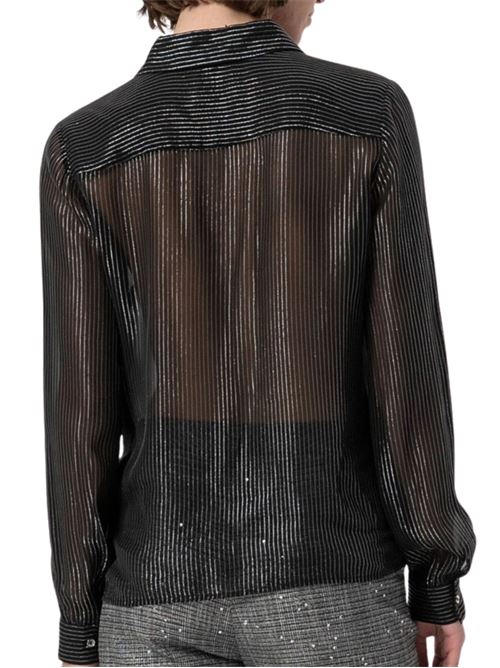 Camicia regular in tessuto spalmato Fracomina | T6006W412Y7053