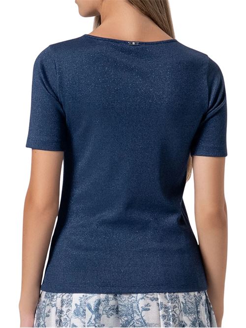 T-shirt con lurex Fracomina | T7008K420Q7064