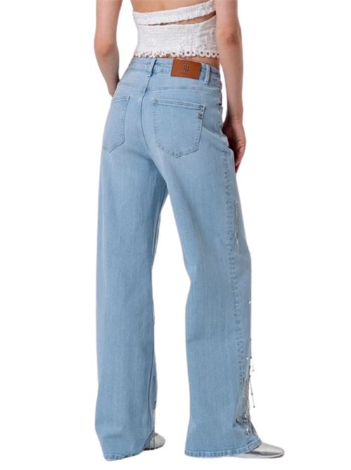 Jeans wide leg strass Fracomina | V2008D40103062