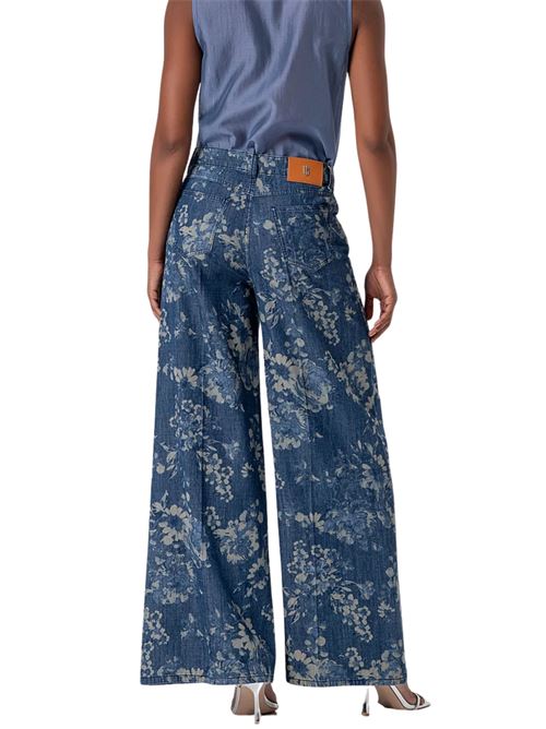 Jeans flare fantasia floreale Fracomina | V3012D400K2S21