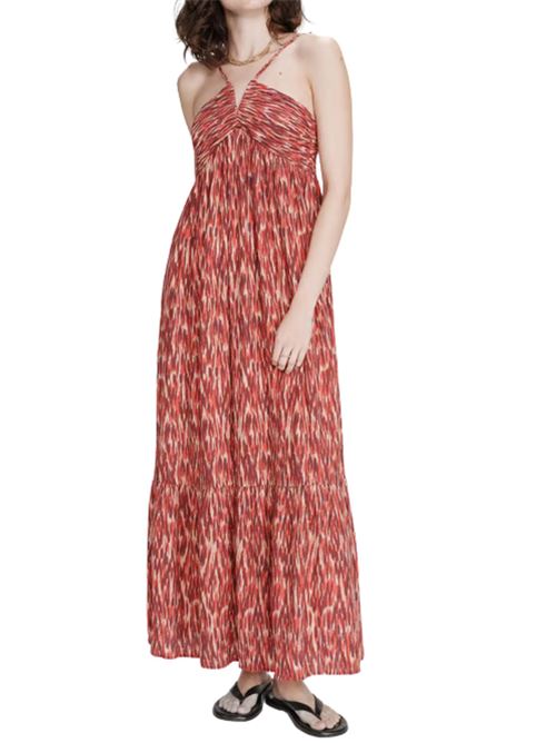 Abito lungo con stampa Grace & Mila | Abiti | SS26110016SANG