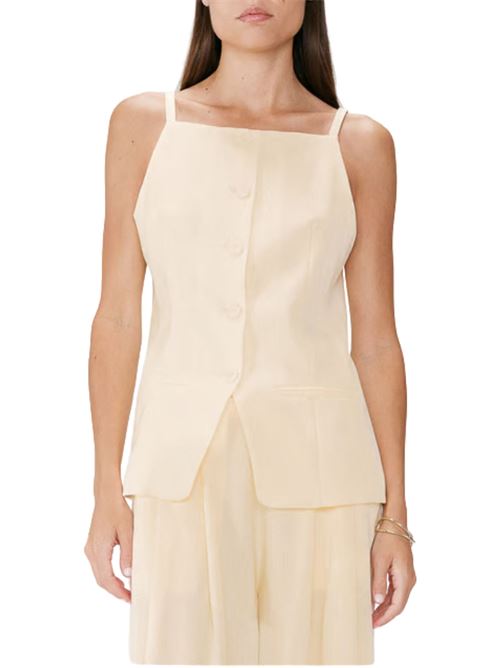 Gilet in misto lino Grace & Mila | Gilet | SS2627018JAU