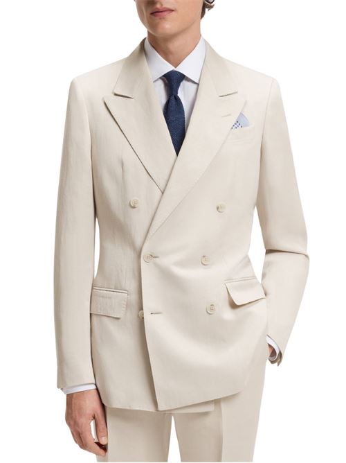 Giacca misto lino BOSS by Beckham Hugo Boss | Giacche | 50563800075