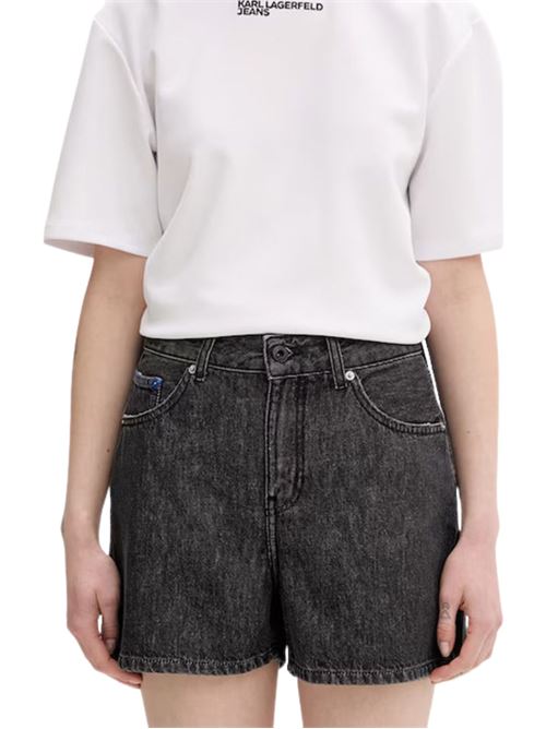 Shorts in denim effetto slavato Karl Lagerfeld jeans | Jeans | B2W100681HP