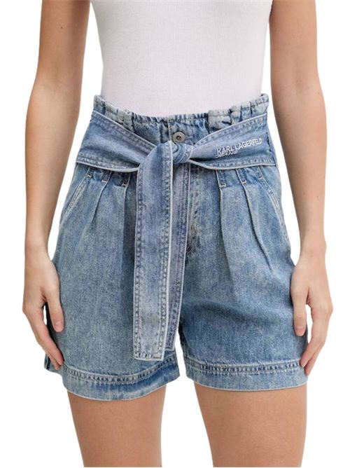 Shorts in lyocell con cintura Karl Lagerfeld jeans | Jeans | B2W100691BM