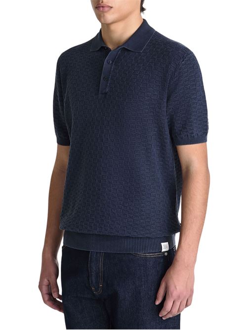 Polo in maglia con lavorazione geometrica Peuterey | KEIRIN02215