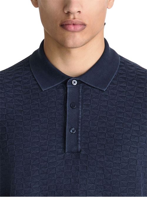 Polo in maglia con lavorazione geometrica Peuterey | KEIRIN02215