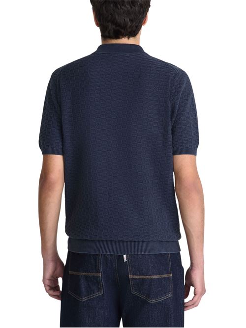 Polo in maglia con lavorazione geometrica Peuterey | KEIRIN02215