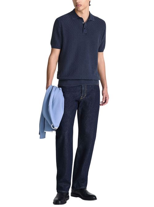 Polo in maglia con lavorazione geometrica Peuterey | KEIRIN02215