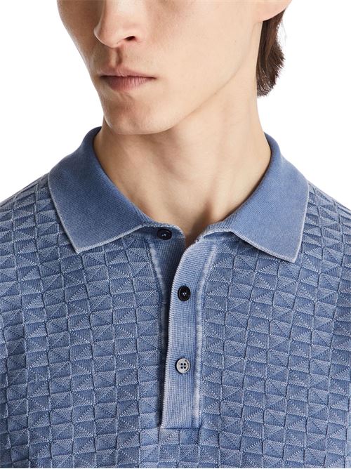 Polo in maglia con lavorazione geometrica Peuterey | KEIRIN02258