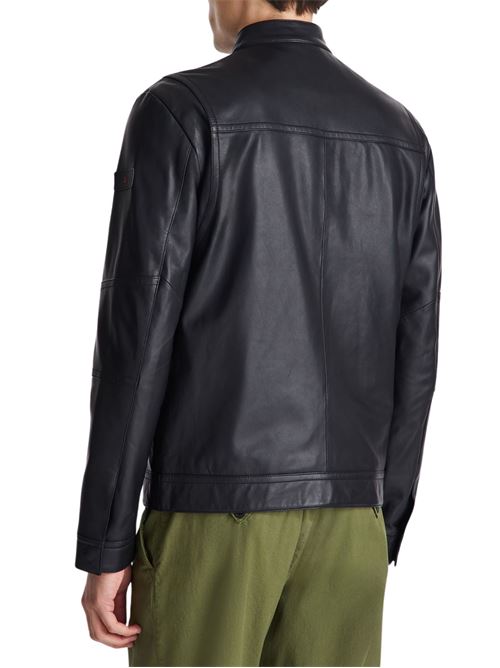 Giacca biker in pelle Peuterey | SAGUAROPE11NER