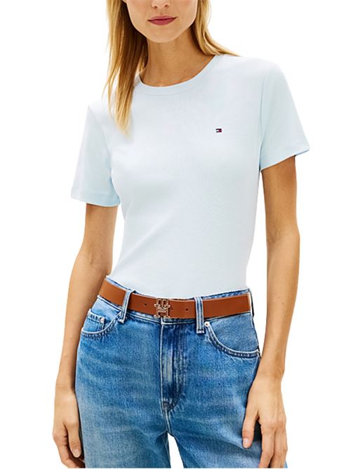 T-shirt slim in cotone Tommy Hilfiger | T-shirt | WW0WW40587CYR